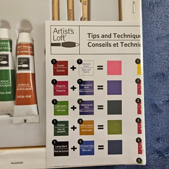 Artist's Loft - Canvas Painting Kit Eiffel Tower Paris France 12 x 12 in - Picture 6 of 7